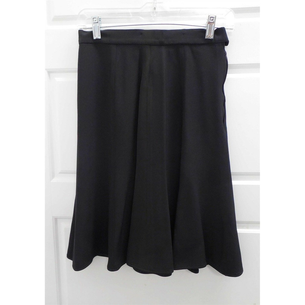 Emanuel Ungaro Black Flared‎ Skirt sz 6